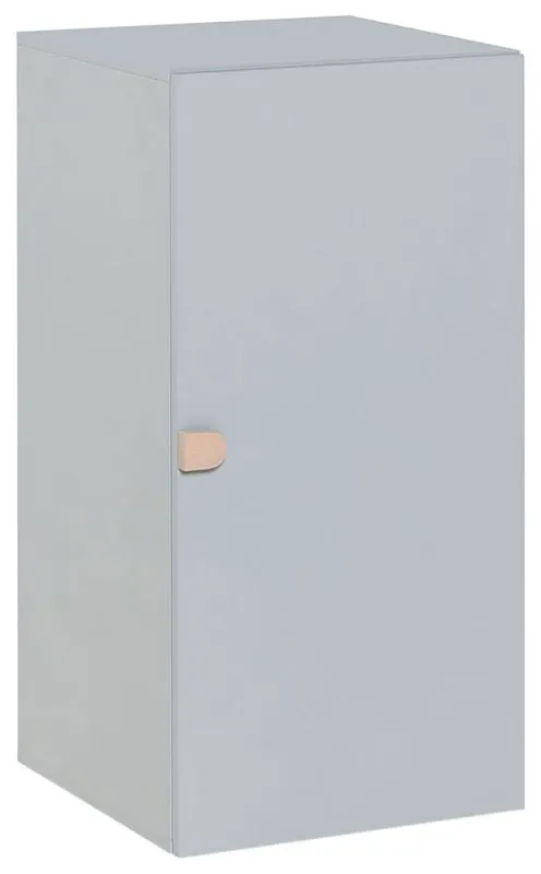 Jeugdkamer / tienerkamer - kast  Skalle 02, kleur: grijs - afmetingen: 94 x 47 x 49 cm (h x b x d)