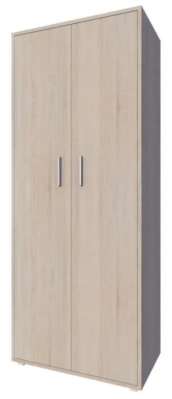 Kast Garut 33, kleur: Sonoma eiken - Afmetingen: 194 x 80 x 40 cm (H x B x D)