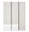 Slaapkamer - Set B Schilde, 7-delig, kleur: wit eiken / wit / antraciet