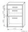 schoenenkast Pamanukan 07, kleur: elzen - afmetingen: 69 x 50 x 34 cm (H x B x D)