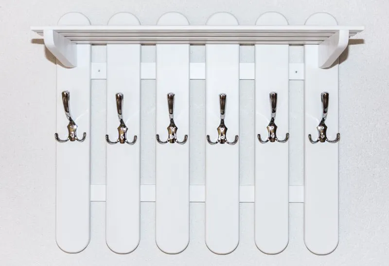 Garderobe Kiefer massiv Vollholz weiß Junco 355 – Abmessungen: 60 x 70 x 3,5 (H x B x T)