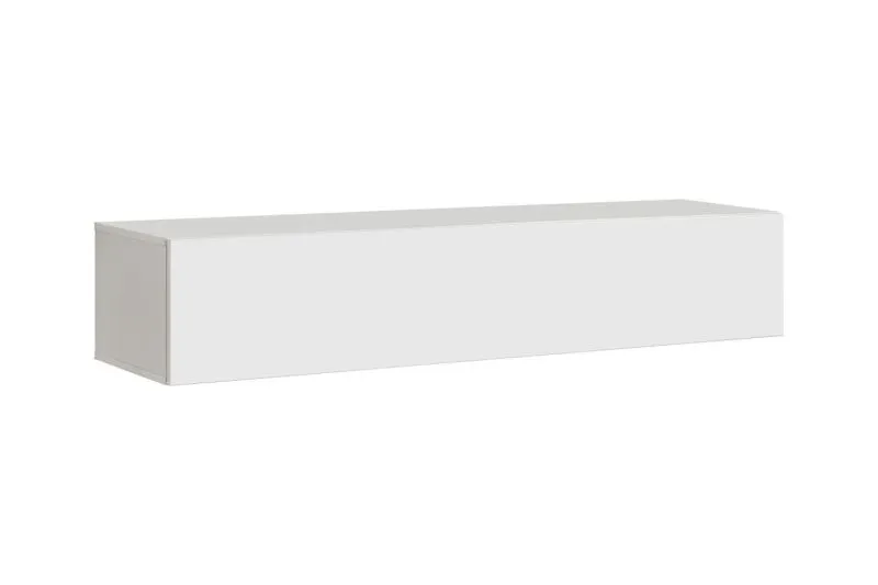 Hangelement Raudberg 33, kleur: wit - Afmetingen: 30 x 160 x 29 cm (H x B x D), met twee vakken