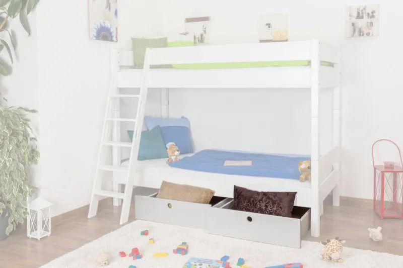 bedlade Adam beuken massief hout massief wit gelakt