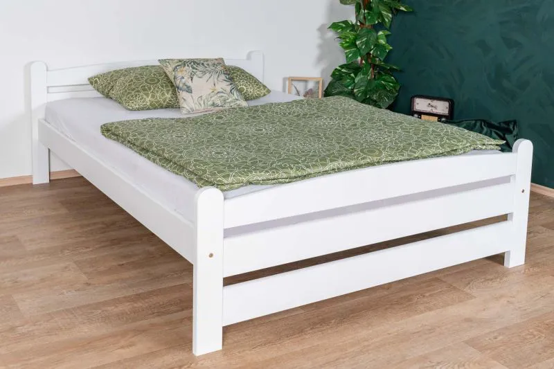 Modern eenpersoonsbed, eenvoudig logeerbed massief beukenhout 118, incl. lattenbodem, ligvlak 140 x 200 cm, hoge houtkwaliteit, duurzaam en robuust