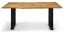 Eettafel Taranaki 09 massief geolied wilde eiken natuur - afmetingen: 160 x 90 cm (L x D)