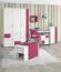 Kinderzimmer - Kommode Lena 06, Farbe: Weiß / Pink - Abmessungen: 102 x 44 x 37 cm (H x B x T)