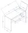 Schreibtisch Sirte 10, Farbe: Eiche / Weiß Hochglanz  -  Abmessungen: 82 x 120 x 50 cm (H x B x T)