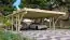 Dubbele carport Classic 3 met PVC dak Variant C SET incl. twee toegangsbogen, grondoppervlakte: 34,3 m².