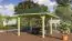 Paviljoen SET met groene dakshingles, kleur: (natuur) keteldruk geïmpregneerd, grondoppervlakte 15,63 m²