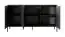 Eenvoudige ladekast met drie deuren Raoued 03, kleur: antraciet - Afmetingen: 81 x 153 x 39,5 cm (H x B x D)