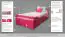 Kinderbed / jeugdbed "Easy Premium Line" K1/2n incl. 2 laden en 2 afdekpanelen, 90 x 200 cm massief beukenhout kleur: roze