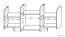 wandrek / hangplank Cikupa 29, kleur: walnoten - Afmetingen: 62 x 137 x 20 cm (H x B x D)