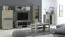 Vitrinekast / dressoir Ciomas 02, kleur: Sonoma eiken / grijs - afmetingen: 104 x 135 x 40 cm (H x B x D)