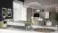 Jugendzimmer - Nachtkästchen Sallingsund 11, Farbe: Eiche / Weiß - Abmessungen: 55 x 40 x 40 cm (H x B x T), mit 1 Tür und 2 Fächern