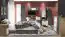 Jugendzimmer - Drehtürenschrank / Kleiderschrank Sallingsund 01, Farbe: Eiche / Weiß / Anthrazit - Abmessungen: 191 x 80 x 51 cm (H x B x T), mit 2 Türen und 1 Fach