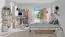 Jugendzimmer - Regal Dennis 15, Farbe: Esche / Weiß - Abmessungen: 155 x 35 x 38 cm (H x B x T)