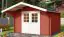 Tuinhuisje G261 Zweeds rood - blokhut profielplanken 34 mm, grondoppervlakte: 8,60 m², zadeldak