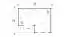 Chalet / tuinhuis G24 lichtgrijs incl. vloer - 44 mm, grondoppervlakte: 17,20 m², monopitch dak