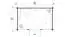 Chalet / tuinhuis G217 Carbon grijs incl. vloer - 44 mm, grondoppervlakte: 10,00 m², zadeldak