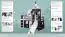 kinderbed hoogslaper Andi massief beukenhout met glijbaan en toren wit geschilderd incl. rol lattenbodem - 90 x 200 cm