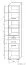 open kast 7/ kast Kisaran 10, kleur: Sonoma eiken - Afmetingen: 200 x 40 x 40 cm (H x B x D)