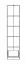 Jugendzimmer - Regal Sallingsund 04, Farbe: Eiche / Weiß - Abmessungen: 191 x 45 x 40 cm (H x B x T), mit 1 Schublade und 4 Fächern