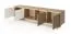 TV-onderkast / kleur: Bolivar onbehandeld / Cappuccino / 4 draaideuren / 4 vakken / push-to-open functie / incl. LED verlichting / 204 x 40 x 55 cm / TV-meubel