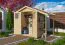 Kleines Gartenhaus mit Schleppdach für zusätzlichen Stauraum, Farbe: Natur, Grundfläche: 1,5 m²