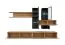 Woonwand | Kleur: eiken Coast Evoke / matzwart | incl. LED verlichting | Maten: 280 x 45 x 180 cm | genoeg opbergruimte | voor de woonkamer