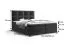 Boxspringbed in modern design Pirin 54, kleur: grijs - ligvlak: 160 x 200 cm (b x l)