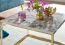 Vierkante salontafel, kleur: marmerlook / wit - Afmetingen: 60 x 60 x 45 cm (B x D x H)