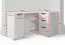 Hoekbureau / wit / push-to-open functie / 150 cm werkoppervlak / maten: 150 x 98 x 78 cm / 3 laden / functioneel en stijlvol / 4 vakken / voor op kantoor