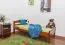 Kinderbed "Easy Premium Line" K1/2n, massief beukenhout kleur: kersen - ligvlak: 90 x 190 cm