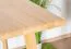 Salontafel massief eiken blank gelakt Aurornis 77 - afmetingen: 100 x 60 x 50 cm (B x D x H)
