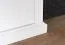 Bank met opbergruimte / schoenenkast Lotofaga 03, kleur: wit / walnoten - 51 x 65 x 38 cm (H x B x D)