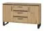 Ladekast /dressoir Kanel 09, kleur: eiken / antraciet - afmetingen: 83 x 140 x 41 cm (H x B x D)