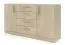 Ladekast / commode | Kleur: eiken Cremona | 156 x 40 x 85 cm | 2 deuren | 4 lades | ABS-randen | 4 vakken | 2 schappen | Edegem 07