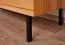 Vitrine buffetkast Kumeu 53 geolied massief kernbeuken - Afmetingen: 125 x 97 x 45 cm (H x B x D)