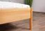 Eenpersoonsbed / logeerbed Wellsford 01 geolied massief beuken kernhout - Lig vlak: 90 x 200 cm (B x L)