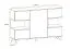 Wandplank Austgulen 05, kleur: eiken riviera / lichtgrijs - Afmetingen: 20 x 160 x 25 cm (H x B x D)