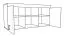 Kinderzimmer - Hängeschrank Luis 15, Farbe: Eiche Weiß / Lila - 58 x 120 x 42 cm (H x B x T)