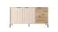 Modernes Sideboard Fouchana 03, Farbe: Beige / Eiche Viking - Abmessungen: 81 x 153 x 39,5 cm (H x B x T)