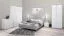 Nachtkastje Sabadell 22, kleur: wit / wit hoogglans - 47 x 45 x 38 cm (h x b x d)