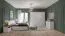 nachtkastje Lotofaga 21, kleur: wit / walnoot - 52 x 62 x 43 cm (H x B x D)