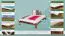 Kinderbett / Jugendbett Kiefer Vollholz massiv Nussfarben A10, inkl. Lattenrost - Abmessung 140 x 200 cm