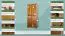 Kledingkast massief grenenhout ,kleur eikenhout 007 - Afmetingen 190 x 80 x 60 cm (H x B x D)