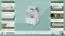 Nachtkommode Kiefer massiv Vollholz weiß lackiert 004 - Abmessung 43 x 43 x 33 cm (H x B x T)