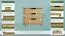 Kommode Kiefer massiv Vollholz natur 002 - Abmessung 80 x 80 x 42 cm (H x B x T)