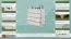 dressoir / ladekast massief grenen, wit gelakt Junco 143 - afmetingen 100 x 100 x 42 cm