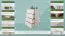 Kommode Kiefer massiv Vollholz weiß lackiert Junco  145 - Abmessung 100 x 60 x 42 cm
